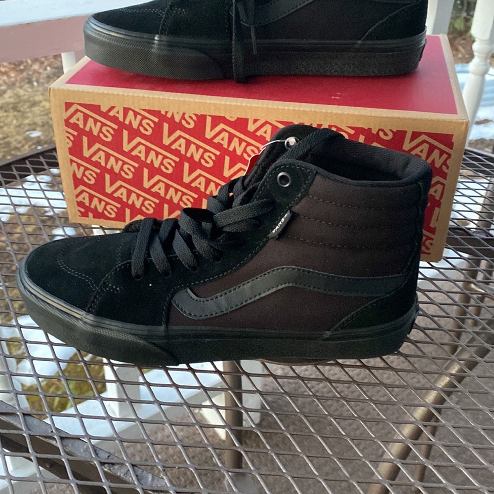 Suede Canvas Vans Filmore Hi Men's/Unisex Size 7.5 Medium Black Very Supportive - Picture 11 of 14